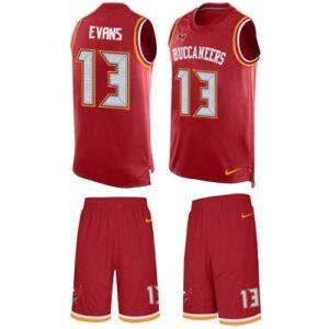 Nike Buccaneers #13 Mike Evans Red Team Color Stitched NFL Limited Tank Top Suit Jersey