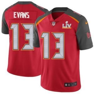 Nike Buccaneers #13 Mike Evans Red Team Color Super Bowl LV Bound Stitched NFL Vapor Untouchable Limited Jersey