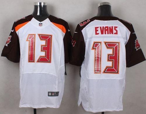 Nike Buccaneers #13 Mike Evans White Stitched NFL New Elite Jersey