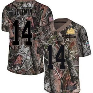 Nike Buccaneers #14 Chris Godwin Camo Super Bowl LV Champions Patch Stitched NFL Limited Rush Realtree Jersey