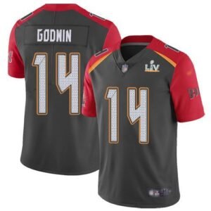 Nike Buccaneers #14 Chris Godwin Gray Super Bowl LV Bound Stitched NFL Limited Inverted Legend Jersey
