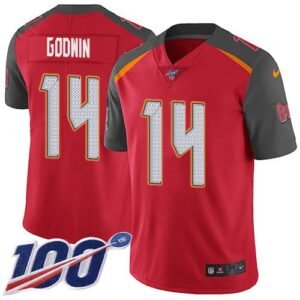 Nike Buccaneers #14 Chris Godwin Red Team Color Stitched NFL 100th Season Vapor Untouchable Limited Jersey