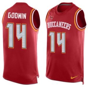 Nike Buccaneers #14 Chris Godwin Red Team Color Stitched NFL Limited Tank Top Jersey