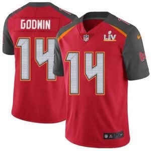 Nike Buccaneers #14 Chris Godwin Red Team Color Super Bowl LV Bound Stitched NFL Vapor Untouchable Limited Jersey