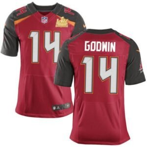 Nike Buccaneers #14 Chris Godwin Red Team Color Super Bowl LV Champions Patch Stitched NFL Vapor Untouchable Elite Jersey