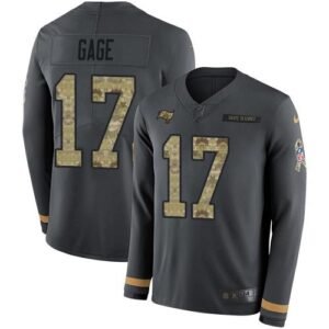 Nike Buccaneers #17 Russell Gage Anthracite Salute To Service Stitched NFL Limited Therma Long Sleeve Jersey