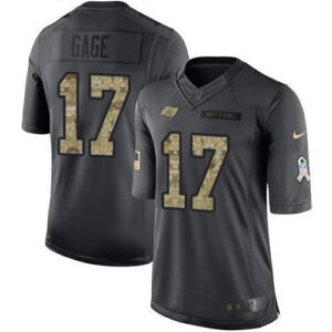 Nike Buccaneers #17 Russell Gage Black Stitched NFL Limited 2016 Salute To Service Jersey