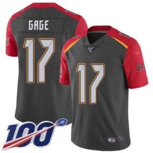 Nike Buccaneers #17 Russell Gage Gray Stitched NFL Limited Inverted Legend 100th Season Jersey