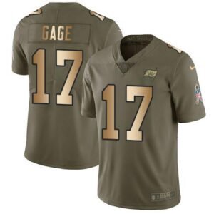 Nike Buccaneers #17 Russell Gage Olive/Gold Stitched NFL Limited 2017 Salute To Service Jersey