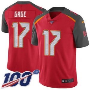 Nike Buccaneers #17 Russell Gage Red Team Color Stitched NFL 100th Season Vapor Untouchable Limited Jersey
