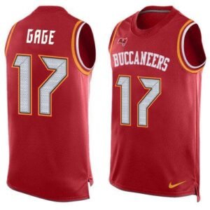 Nike Buccaneers #17 Russell Gage Red Team Color Stitched NFL Limited Tank Top Jersey