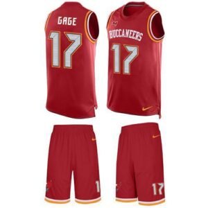 Nike Buccaneers #17 Russell Gage Red Team Color Stitched NFL Limited Tank Top Suit Jersey