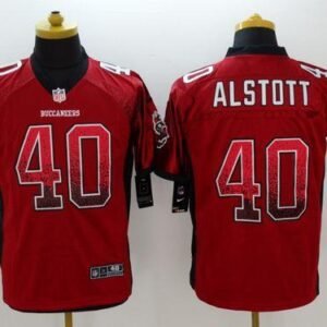 Nike Buccaneers #40 Mike Alstott Red Team Color Stitched Drift Fashion Jersey