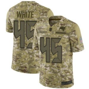 Nike Buccaneers #45 Devin White Camo Stitched NFL Limited 2018 Salute To Service Jersey