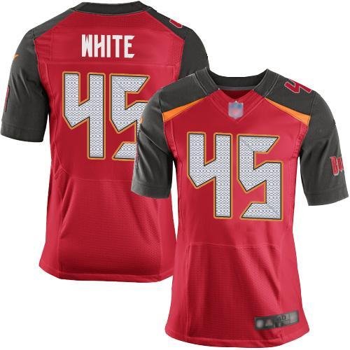 Nike Buccaneers #45 Devin White Red Team Color Stitched NFL New Elite Jersey
