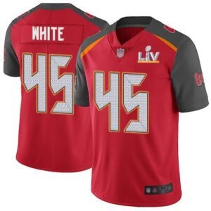 Nike Buccaneers #45 Devin White Red Team Color Super Bowl LV Bound Stitched NFL Vapor Untouchable Limited Jersey