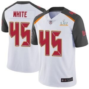 Nike Buccaneers #45 Devin White White Super Bowl LV Bound Stitched NFL Vapor Untouchable Limited Jersey