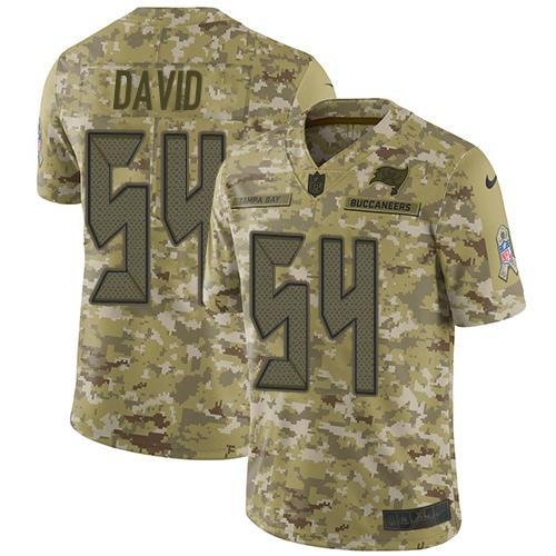 Nike Buccaneers #54 Lavonte David Camo Stitched NFL Limited 2018 Salute To Service Jersey