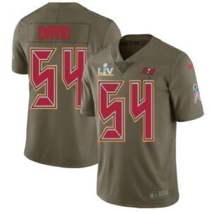 Nike Buccaneers #54 Lavonte David Olive Super Bowl LV Bound Stitched NFL Limited 2017 Salute To Service Jersey