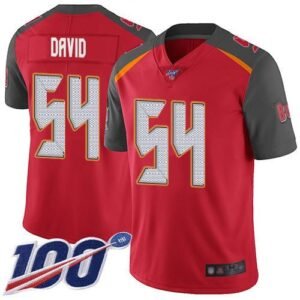 Nike Buccaneers #54 Lavonte David Red Team Color Stitched NFL 100th Season Vapor Limited Jersey
