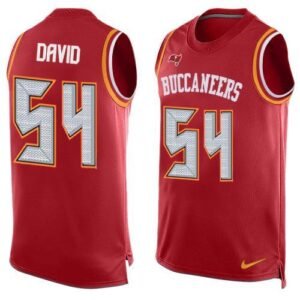 Nike Buccaneers #54 Lavonte David Red Team Color Stitched NFL Limited Tank Top Jersey