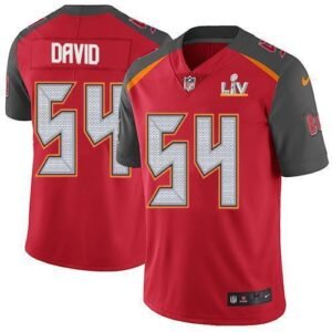 Nike Buccaneers #54 Lavonte David Red Team Color Super Bowl LV Bound Stitched NFL Vapor Untouchable Limited Jersey