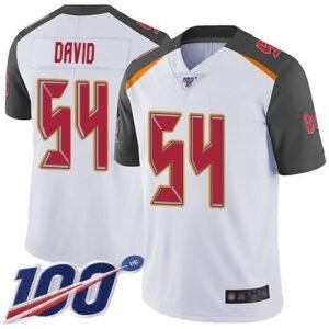 Nike Buccaneers #54 Lavonte David White Stitched NFL 100th Season Vapor Limited Jersey