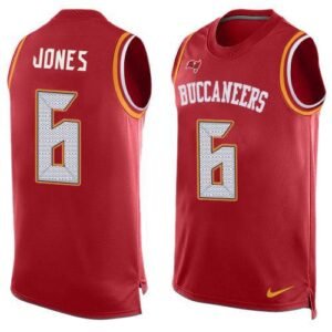 Nike Buccaneers #6 Julio Jones Red Team Color Stitched NFL Limited Tank Top Jersey