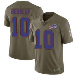 Buffalo Bills #10 Cole Beasley Olive Stitched NFL Limited 2017 Salute To Service Jersey