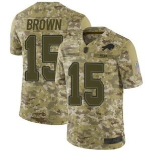 Buffalo Bills #15 John Brown Camo Stitched NFL Limited 2018 Salute To Service Jersey
