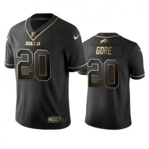 Buffalo Bills #20 Frank Gore Black Golden Limited Edition Stitched NFL Jersey