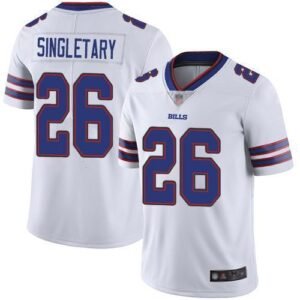 Buffalo Bills #26 Devin Singletary White Stitched NFL Vapor Untouchable Limited Jersey