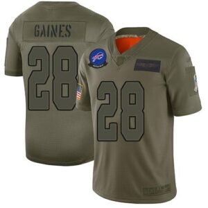 Buffalo Bills #28 E.J. Gaines Camo Stitched NFL Limited 2019 Salute To Service Jersey
