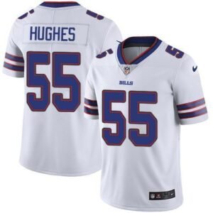 Buffalo Bills #55 Jerry Hughes White Stitched NFL Vapor Untouchable Limited Jersey