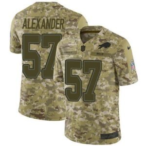 Buffalo Bills #57 Lorenzo Alexander Camo Stitched NFL Limited 2018 Salute To Service Jersey