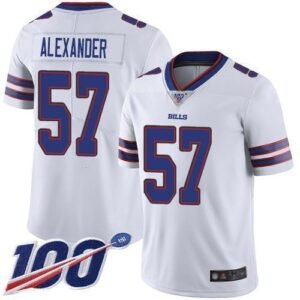 Buffalo Bills #57 Lorenzo Alexander White Stitched NFL 100th Season Vapor Limited Jersey