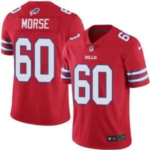 Buffalo Bills #60 Mitch Morse Red Stitched NFL Elite Rush Jersey