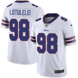 Buffalo Bills #98 Star Lotulelei White Stitched NFL Vapor Untouchable Limited Jersey