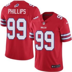 Buffalo Bills #99 Harrison Phillips Red Stitched NFL Limited Rush Jersey