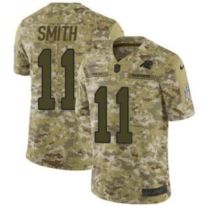 Nike Carolina Panthers #11 Torrey Smith Camo Stitched NFL Limited 2018 Salute To Service Jersey