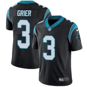 Nike Carolina Panthers #3 Will Grier Black Team Color Stitched NFL Vapor Untouchable Limited Jersey