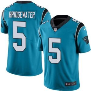 Nike Carolina Panthers #5 Teddy Bridgewater Blue Stitched NFL Limited Rush Jersey