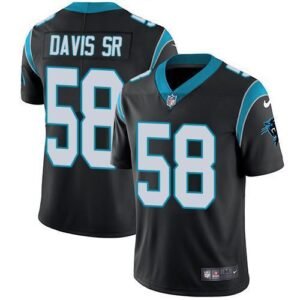 Nike Carolina Panthers #58 Thomas Davis Sr Black Team Color Stitched NFL Vapor Untouchable Limited Jersey