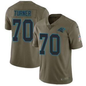 Nike Carolina Panthers #70 Trai Turner Olive Stitched NFL Limited 2017 Salute To Service Jersey