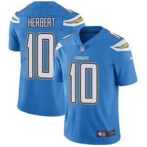 Nike Chargers #10 Justin Herbert Electric Blue Alternate Stitched NFL Vapor Untouchable Limited Jersey