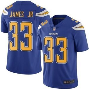 Nike Chargers #33 Derwin James Jr Electric Blue Stitched NFL Limited Rush Jersey