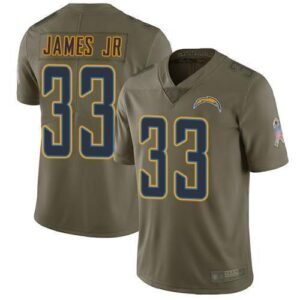 Nike Chargers #33 Derwin James Jr Olive Stitched NFL Limited 2017 Salute To Service Jersey