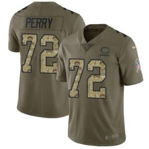 Nike Chicago Bears #72 William Perry Olive/Camo Stitched NFL Limited 2017 Salute To Service Jersey