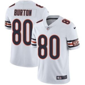Nike Chicago Bears #80 Trey Burton White Stitched NFL Vapor Untouchable Limited Jersey