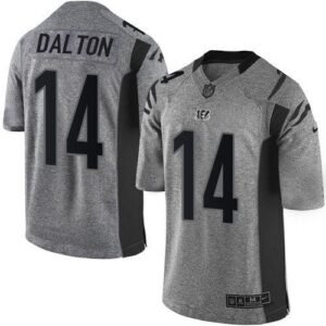 Nike Cincinnati Bengals #14 Andy Dalton Gray Stitched NFL Limited Gridiron Gray Jersey